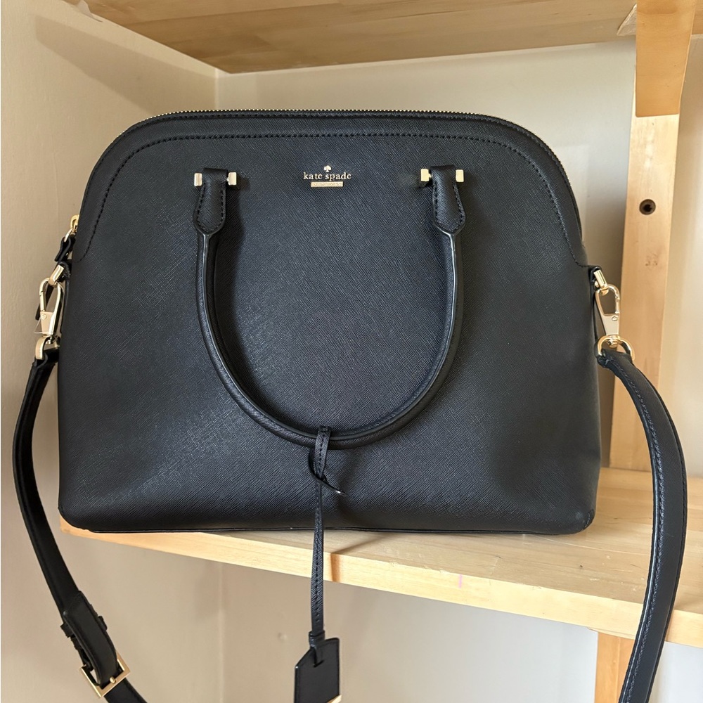 Kate Spade Black Satchel with Dual Handles